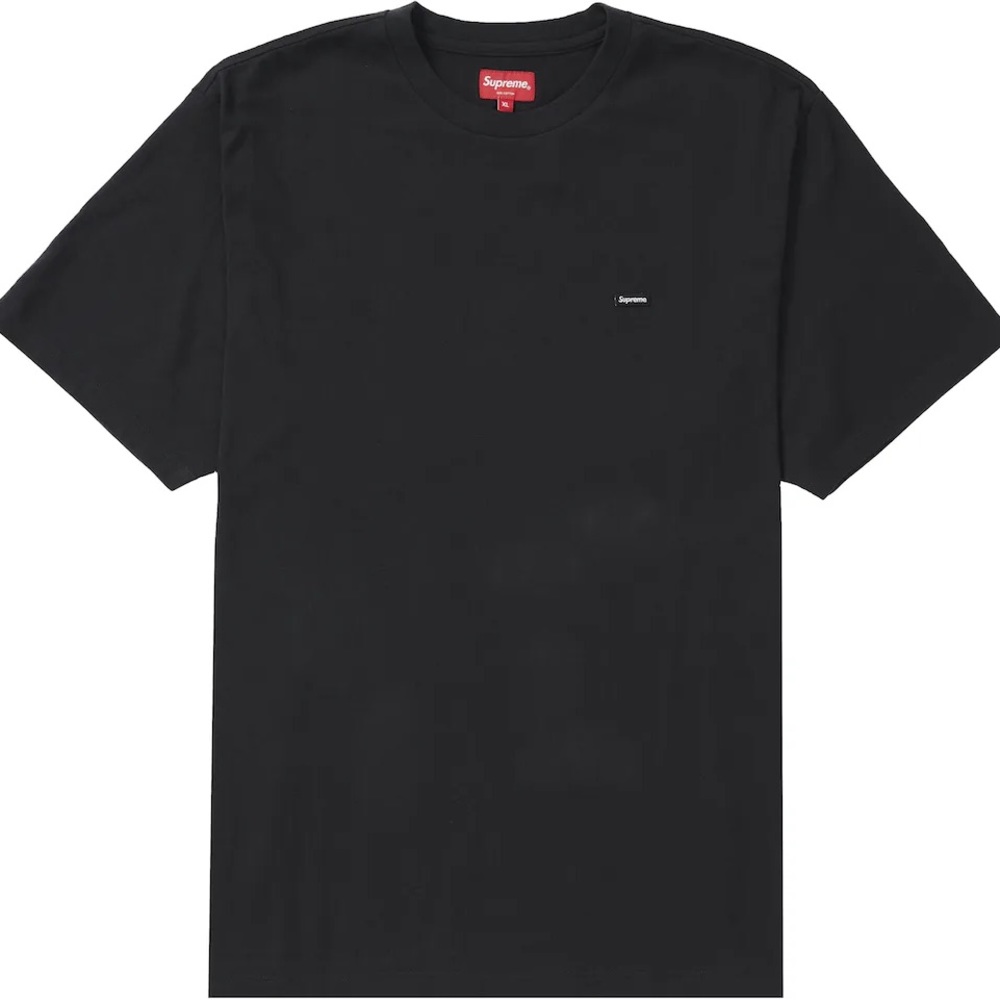 NWT supreme small box logo tee black large